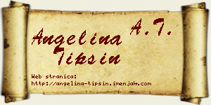 Angelina Tipšin vizit kartica